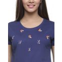 Aastha Women Indowestern Tees Navy