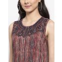 Aastha Women Indowestern Dress Maroon