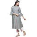 Aastha Women Indowestern Kurta Grey