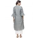 Aastha Women Indowestern Kurta Grey