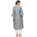 Aastha Women Indowestern Kurta Grey