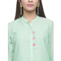 Aastha Women Indowestern Kurta Pistachio