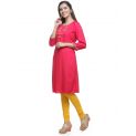 Aastha Women Indowestern Kurta Magenta