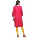 Aastha Women Indowestern Kurta Magenta