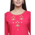 Aastha Women Indowestern Kurta Magenta