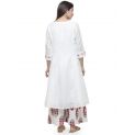 Aastha Women Indowestern Kurta White