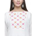 Aastha Women Indowestern Kurta White