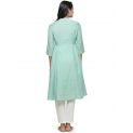 Aastha Women Indowestern Kurta Pastel Green