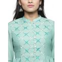 Aastha Women Indowestern Kurta Pastel Green