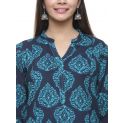 Aastha Women Indowestern Kurta Navy Blue