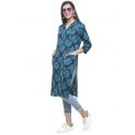 Aastha Women Indowestern Kurta Navy Blue