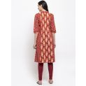 Aastha Women Indowestern Tunic Red