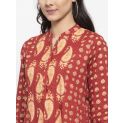 Aastha Women Indowestern Tunic Red