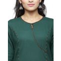 Aastha Women Indowestern Kurta Bottel Green