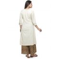 Aastha Women Indowestern Kurta Cream