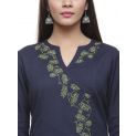 Aastha Women Indowestern Kurta Navy Blue