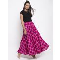 Aastha Women Indowestern Skirt Pink