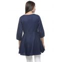 Aastha Women Indowestern Tunic Navy