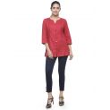 Aastha Women Indowestern Tunic Maroon