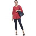 Aastha Women Indowestern Tunic Maroon