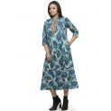 Aastha Women Indowestern Tunic Blue