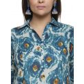 Aastha Women Indowestern Tunic Blue