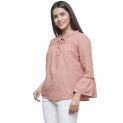 Aastha Women Indowestern Top Nude Pink