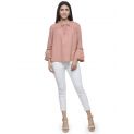 Aastha Women Indowestern Top Nude Pink