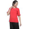 Aastha Women Indowestern Top Red