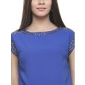 Aastha Women Indowestern Top Navy