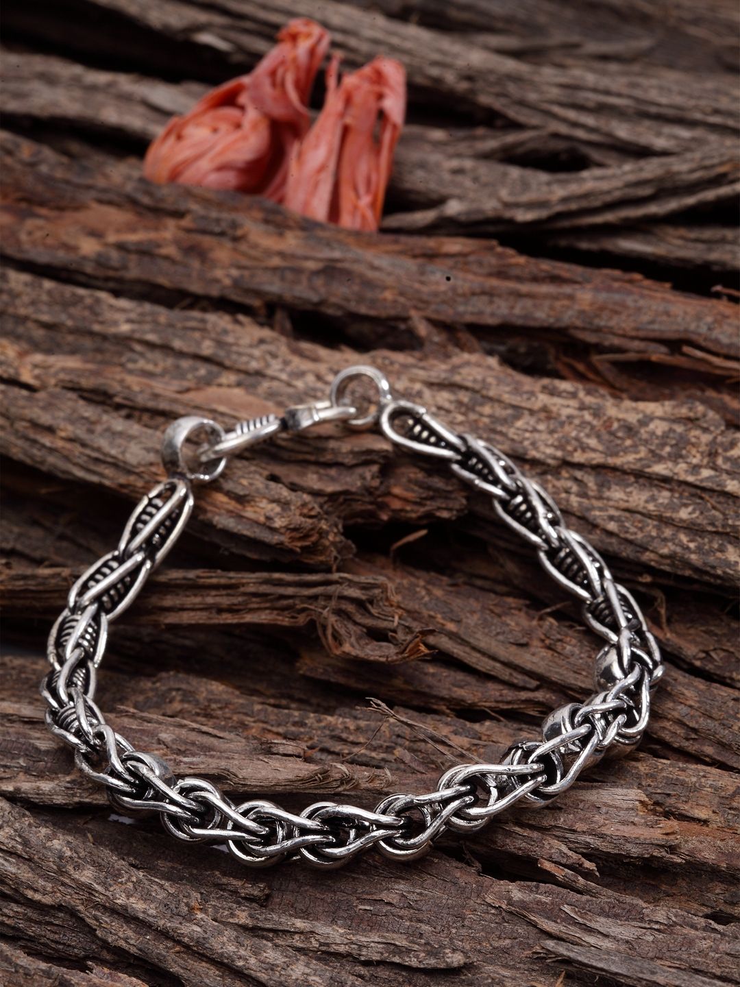 Oxidised silver bracelets top