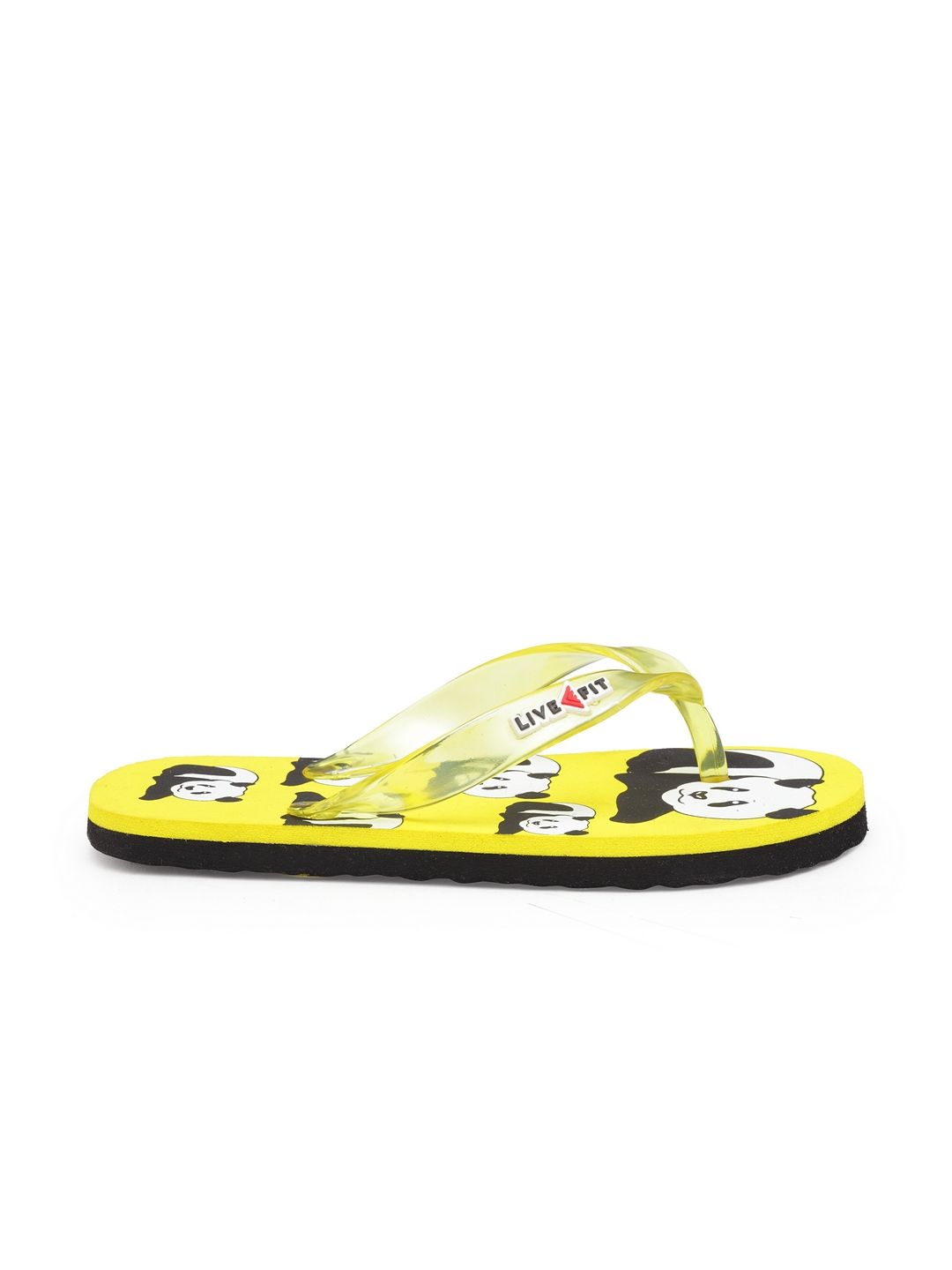 Live Fit Footwear Kids Flipflop Yellow