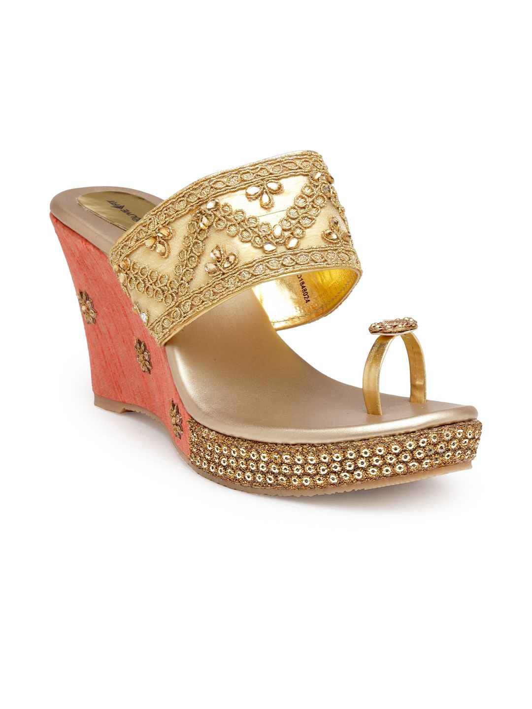 Live Fit Footwear Women Sandal Golden