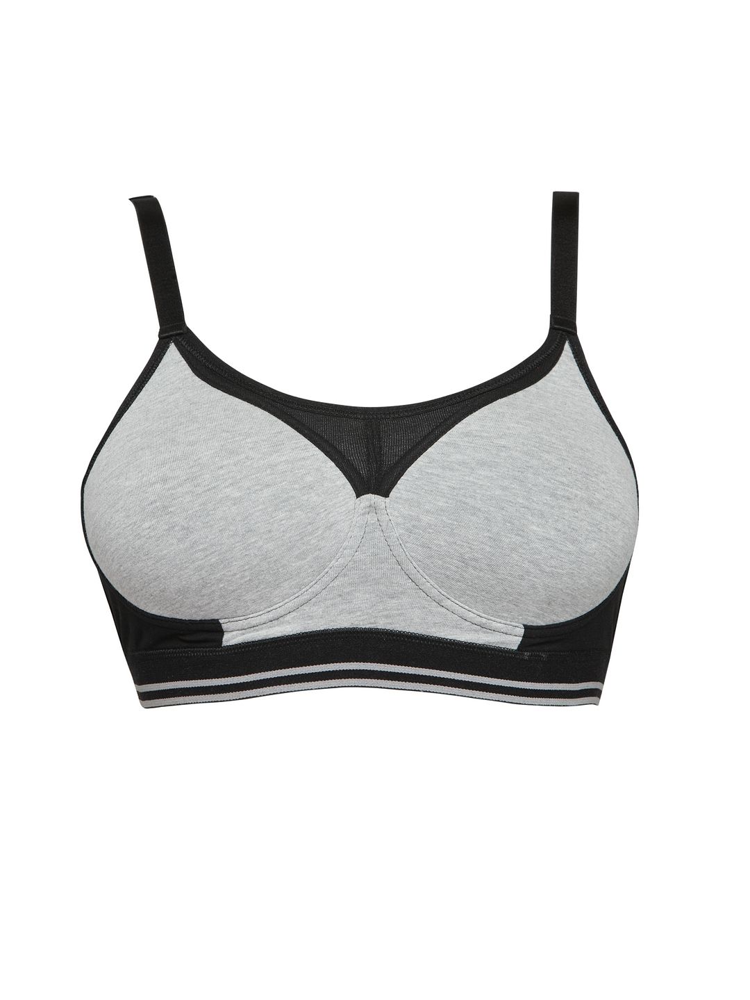 Live Fit Innerwear Bra Black / Light Grey