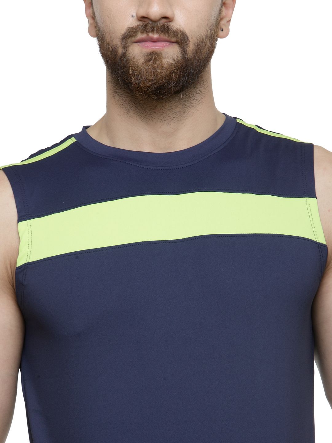 Live Fit Menswear Sportswear Navy Lemon