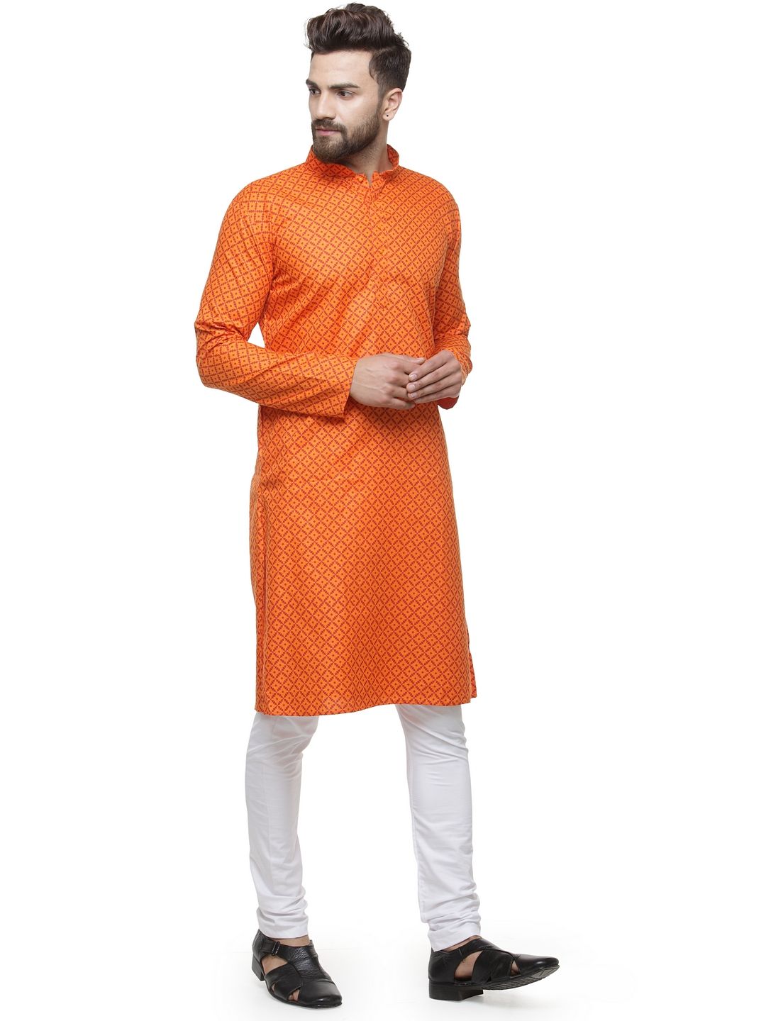 Orange kurtas shop