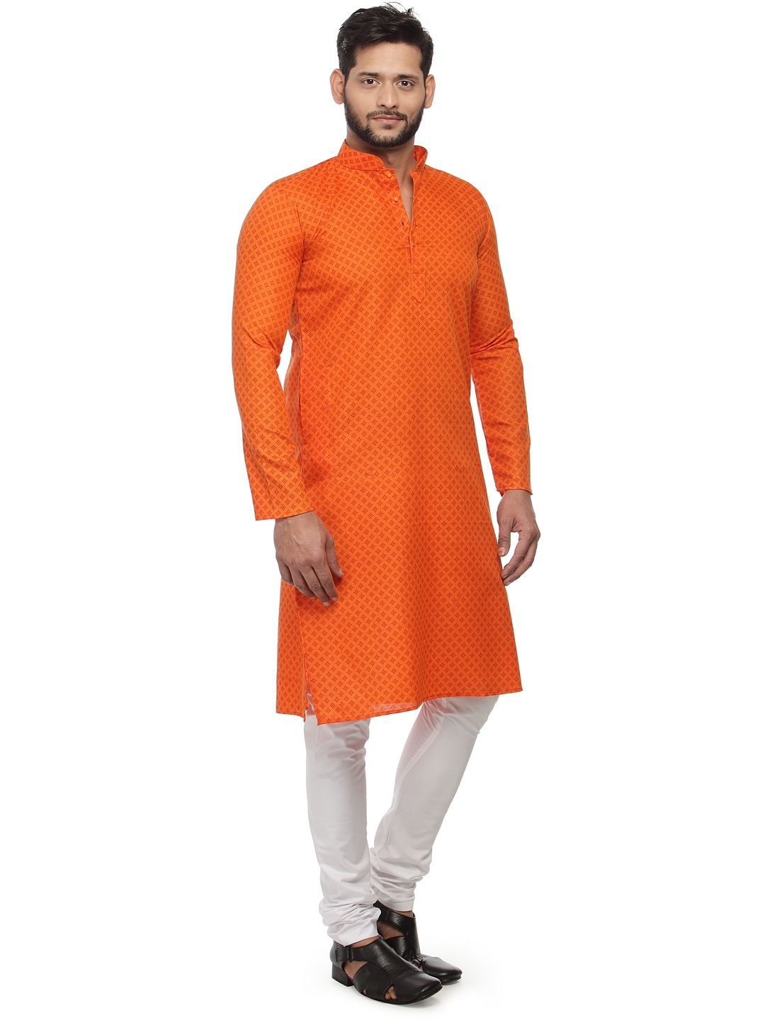 Orange kurtas clearance