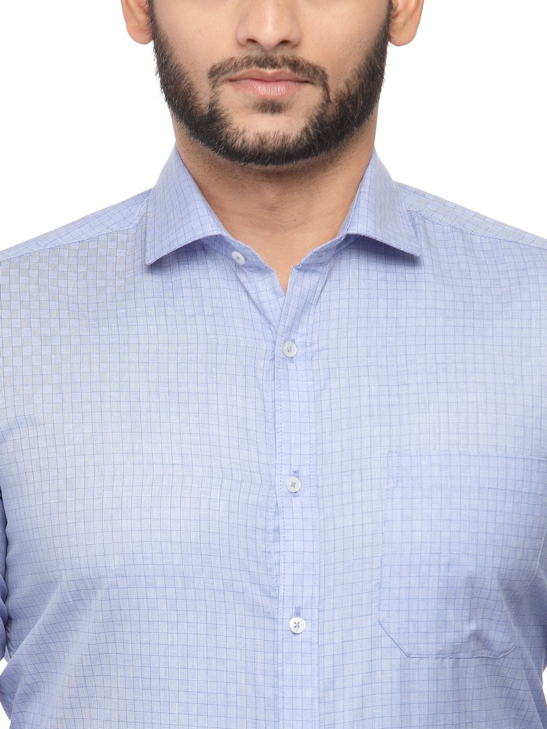 Sanskar Menswear Formal Shirt Royal Blue