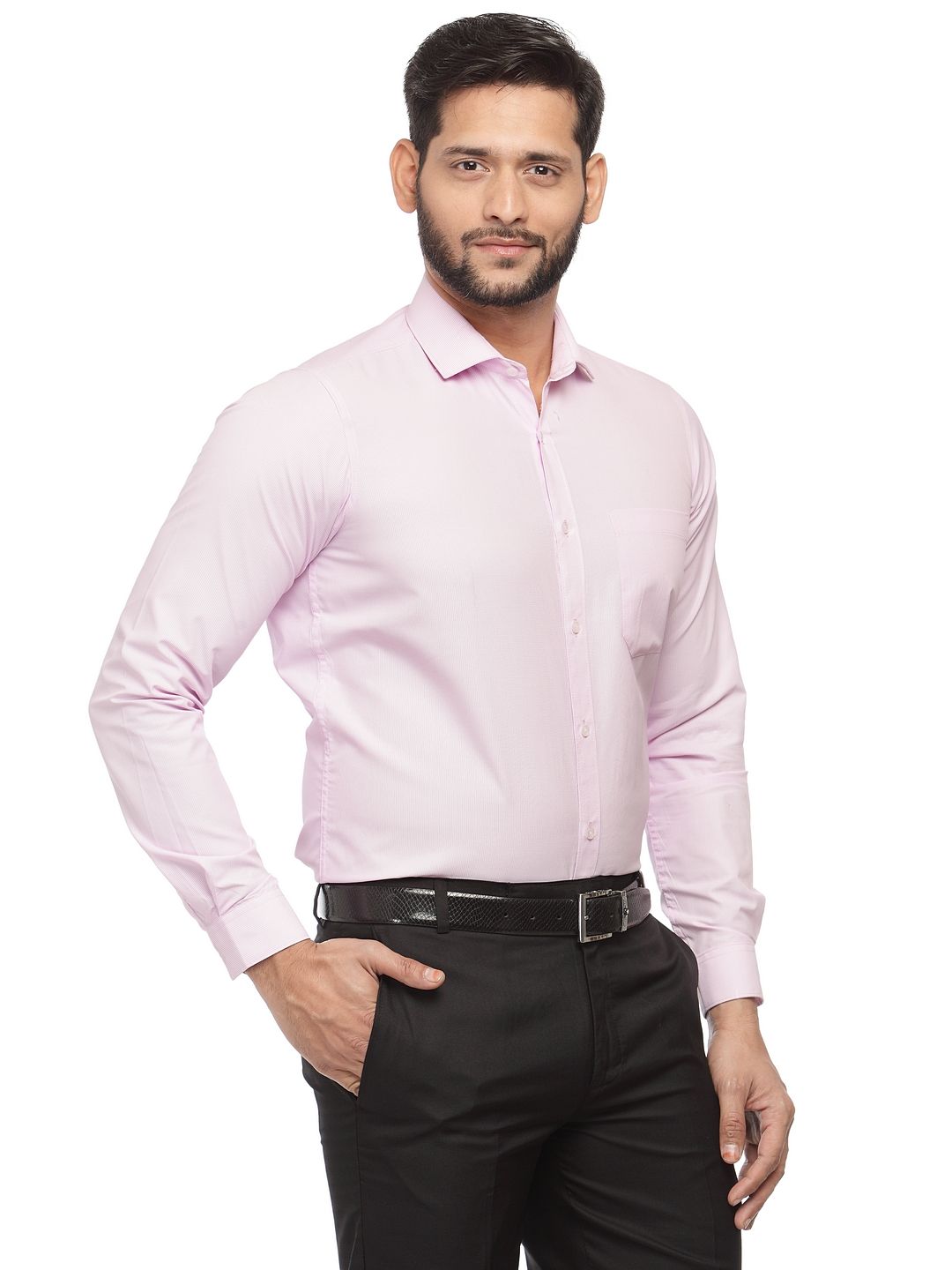 Sanskar Menswear Formal Shirt Pink