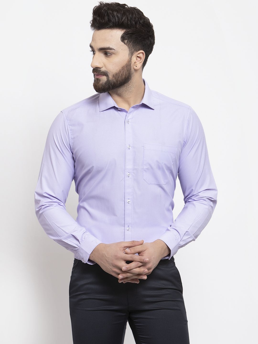 Mens purple hotsell formal shirt