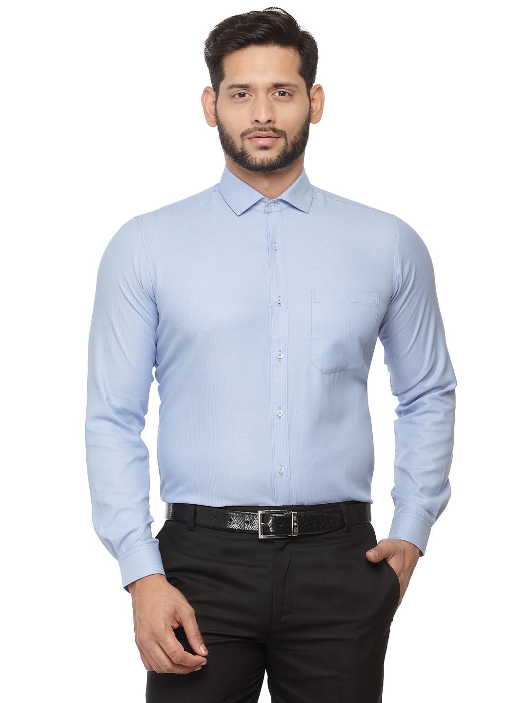 Sanskar Menswear Formal Shirt Sky