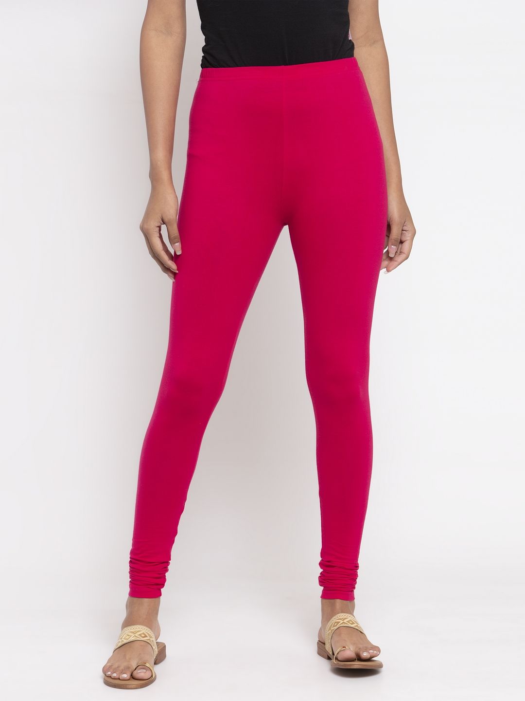 Pink colored leggings sale