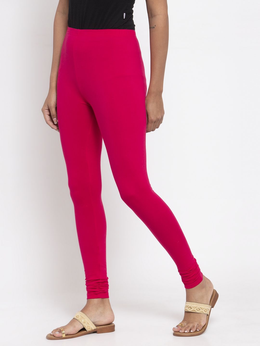 Aastha Women Indowestern Leggings Hot Pink