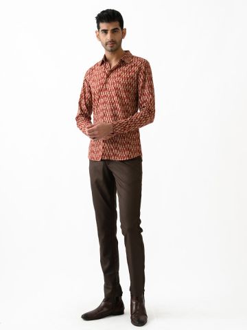 Sanskar Menswear Casual Trouser Brown