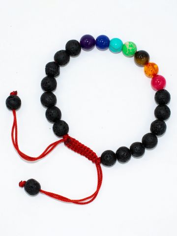 Lava And 7 Chakra Bracelet
