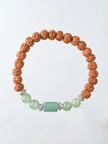 Mithun Rashi Bracelet With Rudraksha