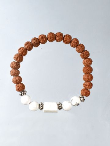 Kark Rashi Bracelet With Rudraksha