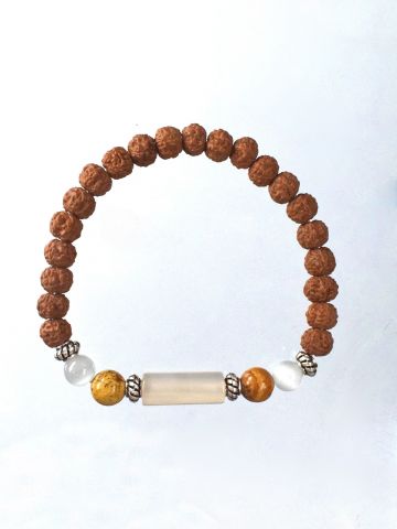 Kanya Rashi Bracelet With Rudraksha