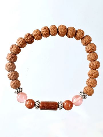 Vrischik Rashi Bracelet With Rudraksha