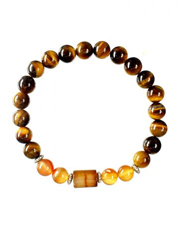 Singh Rashi Bracelet With Semi Pre.Stone